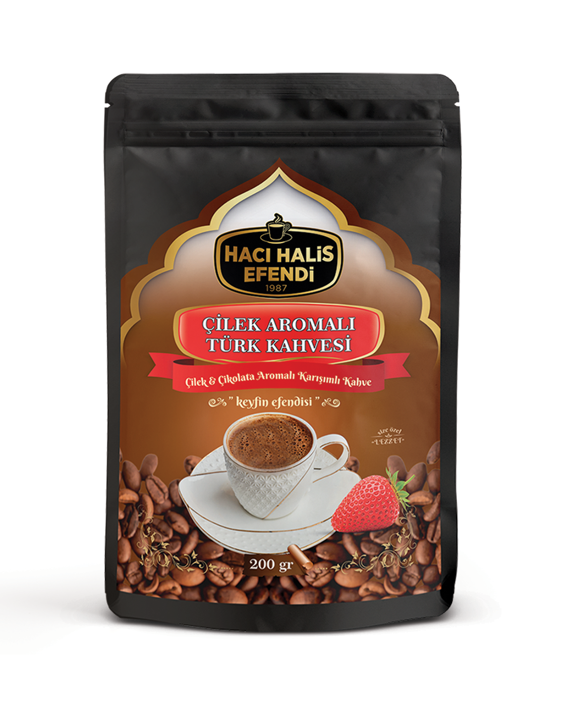 Çilek Aromalı Türk Kahvesi